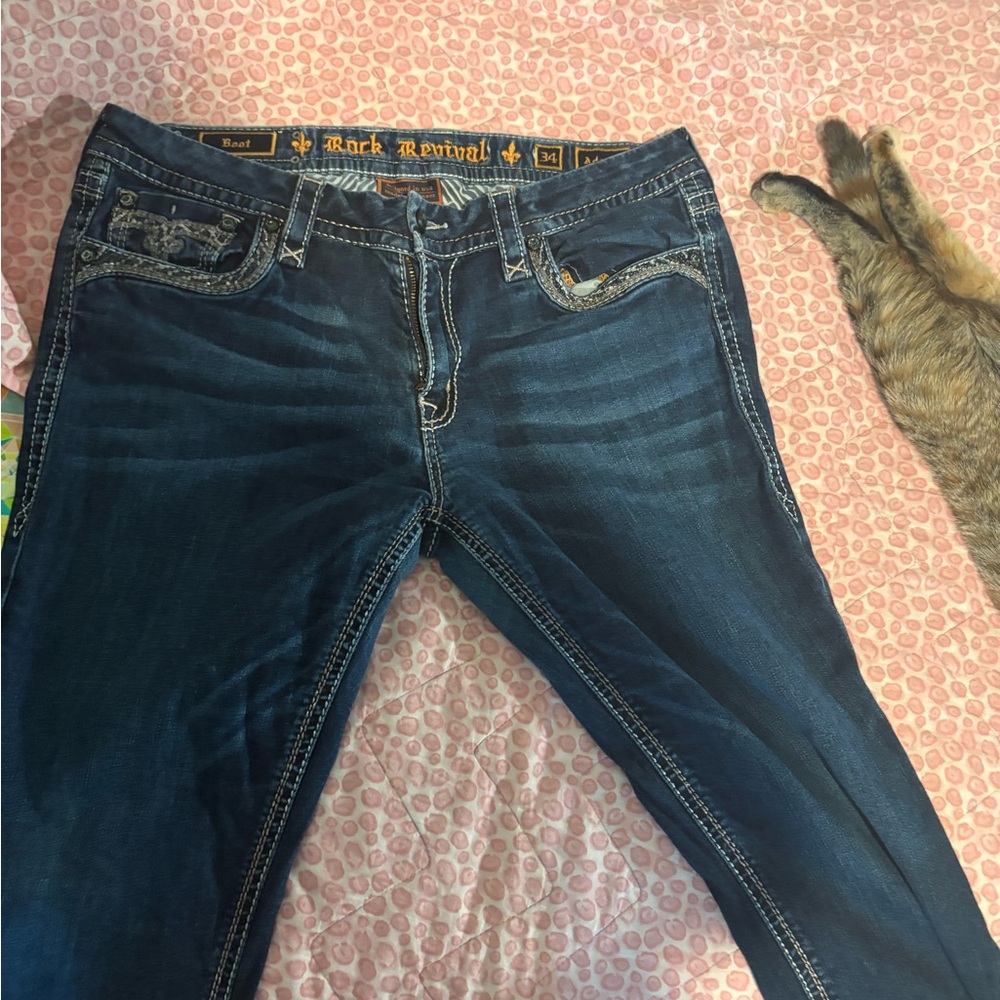 Rock Revival Women's Dark Blue Skinny Jeans